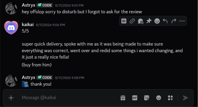 Risques 5/5 client review - fast delivery and clear communication